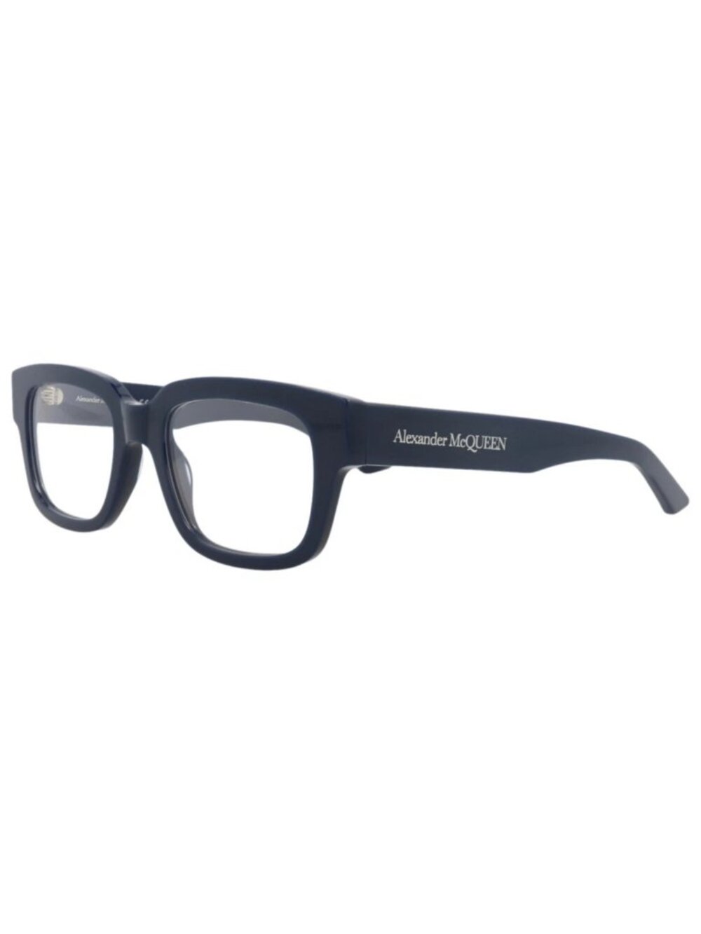 New Alexander McQueen Women's Eyeglasses Square Rectangle Recycled Acetate Frame